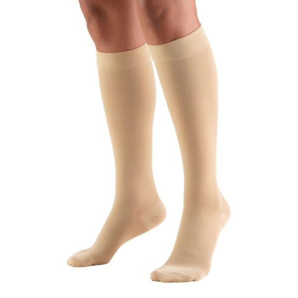 Truform - STOCKING BEL KNEE 20-30 XL BEIGE CLOSED TOE