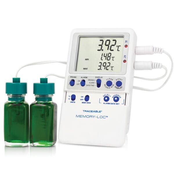 Traceable® Memory-Loc™ Refrigerator/Freezer Thermometer with Alarm & Data Logger