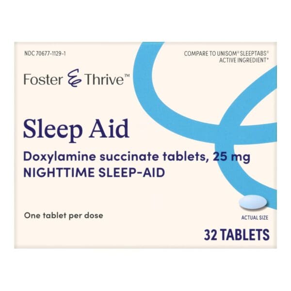 Foster & Thrive™ Sleep Aid Doxylamine Succinate 25 mg Tablets