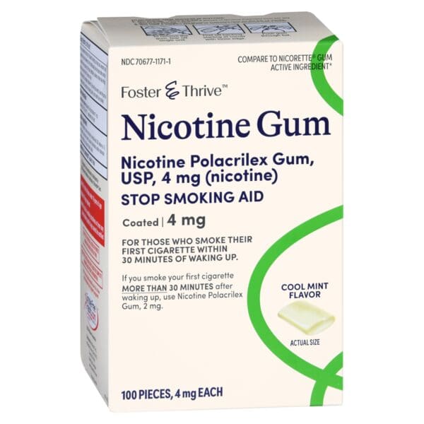 Foster & Thrive™ Nicotine Polacrilex 4 mg (Nicotine) Gum