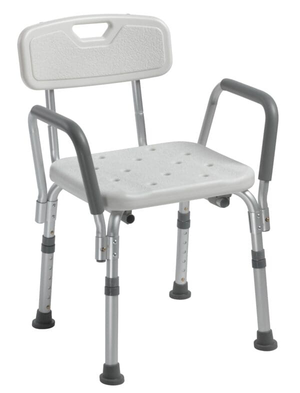 drive™ Shower Chair with Back and Removable Padded Arms