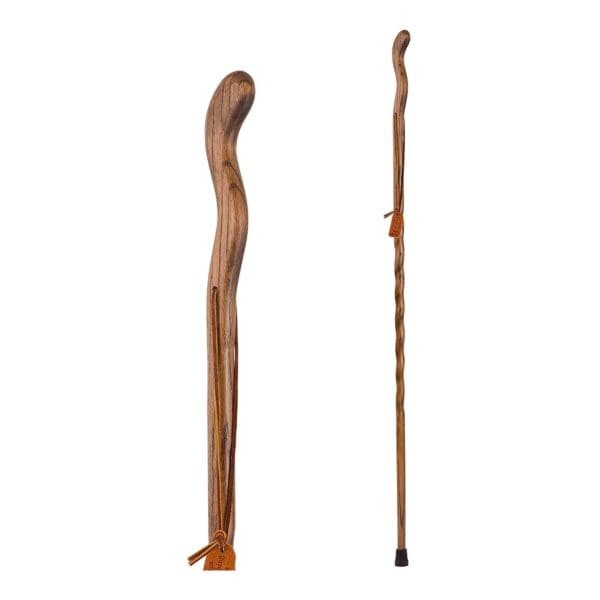 Brazos™ Twisted Oak Ergonomic Fitness Handcrafted Walking Stick