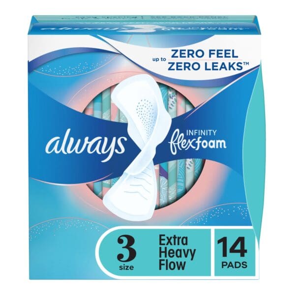 Always® Infinity Extra Heavy Flow Pads with Wings