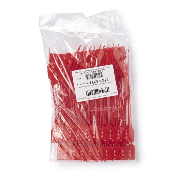 Health Care Logistics - SEAL PULL TIGHT RED 100/BX
