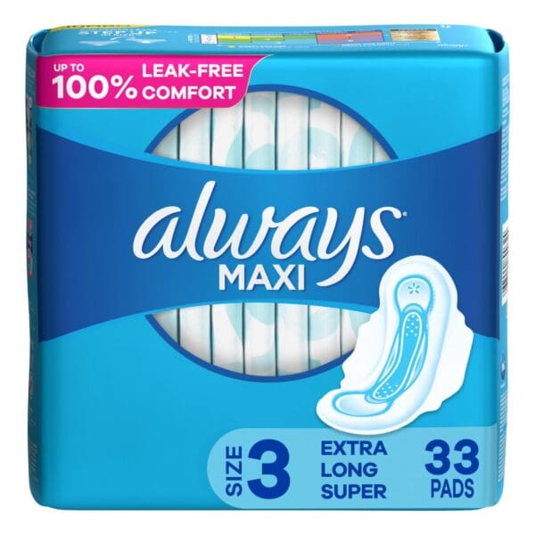 Always® MAXI Extra Long Super Pads with Wings