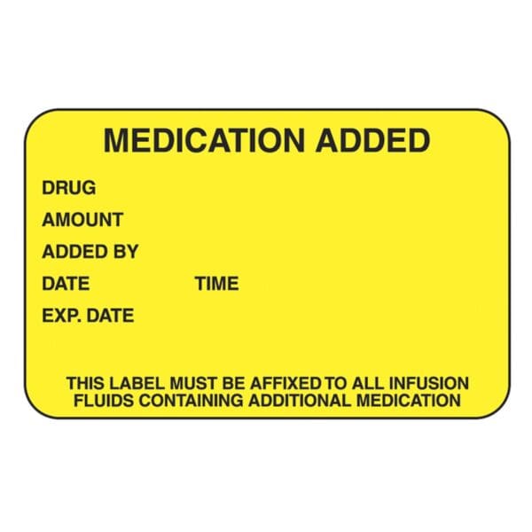 Indeed Medication Instruction Advisory Label