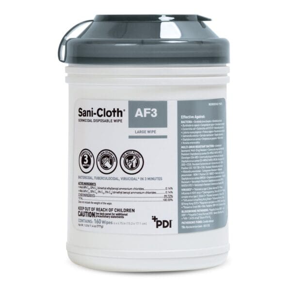 Sani-Cloth® AF3 Germicidal Large Disinfectant Wipes
