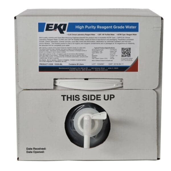 Ek Industries Inc Deionized Water Chemistry Reagent