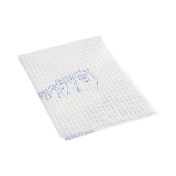Tidi® Choice White / Blue Cartoon Toes Procedure Towel