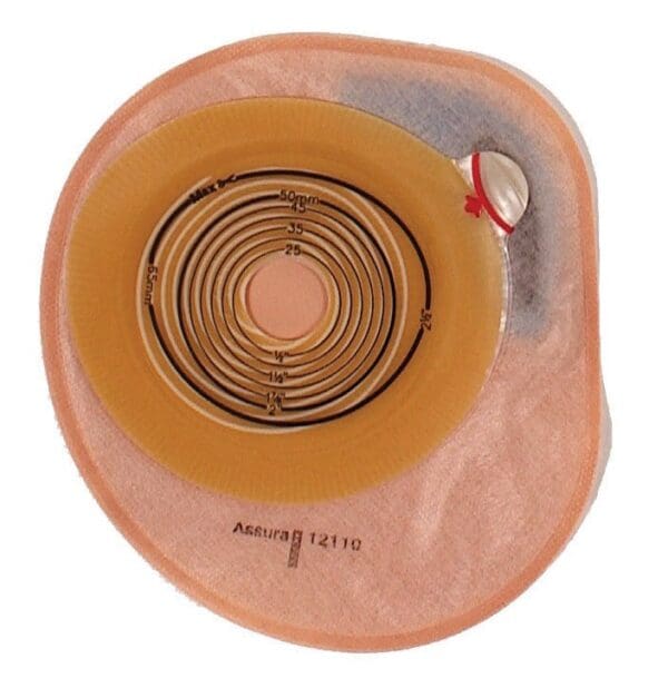 Assura® Flat 1-Piece Closed End Transparent Colostomy Pouch