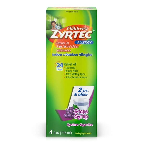 Zyrtec Children's 24 Hour Allergy Syrup