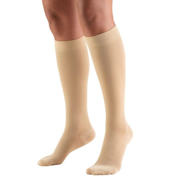 Truform - STOCKING BEL KNEE 20-30 3XL BEIGE CLSD TOE