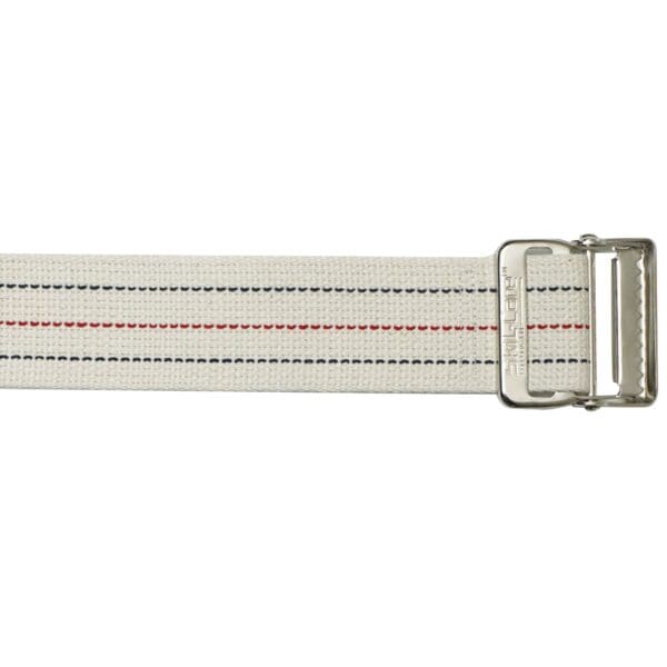SkiL-Care™ Pinstripe Gait Belt with Metal Buckle