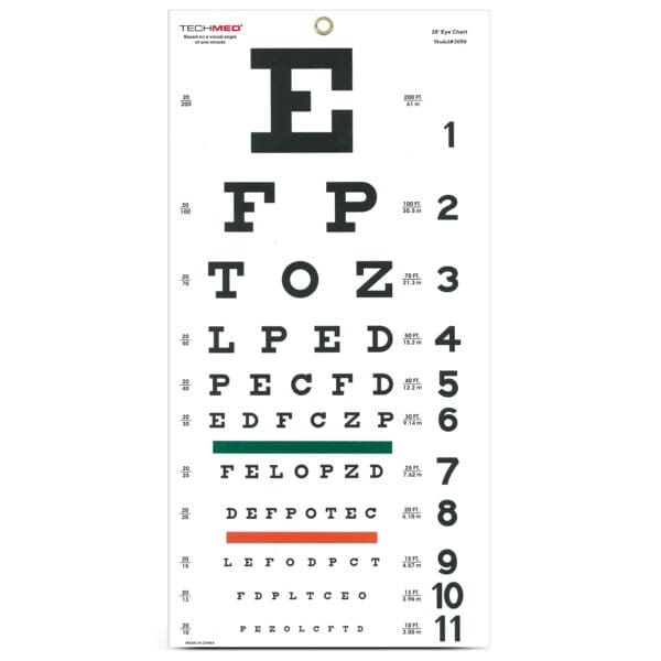 Tech-Med® Eye Chart