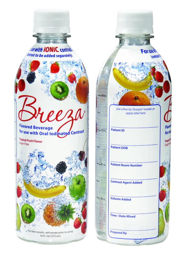 Breeza® Tropical Flavor Beverage for use with Oral Iodinated Contrast 220