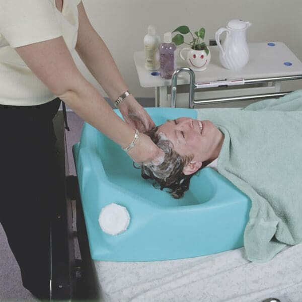 Maddak Green Plastic Shampoo Basin