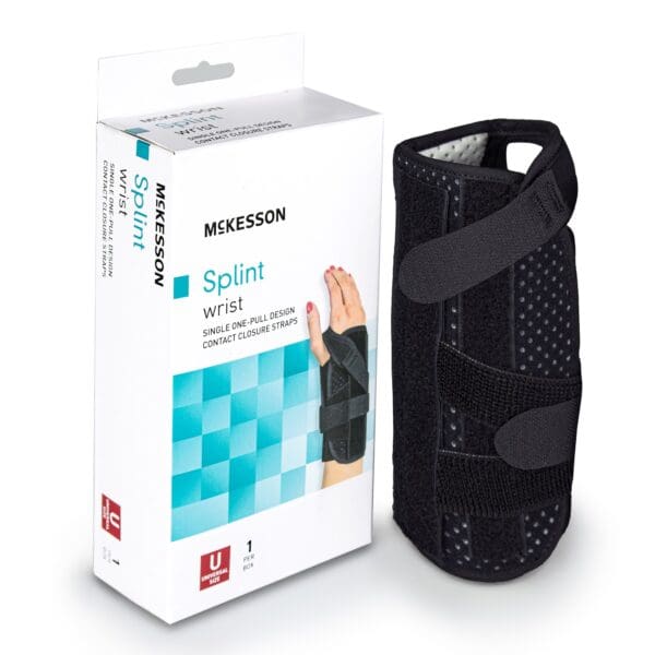 McKesson Left Wrist Splint with Single One-Pull Design