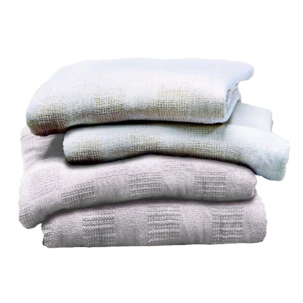 Leno White Thermal Blanket
