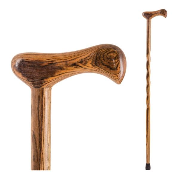 Brazos™ Twisted Bocote Cane with T-Handle