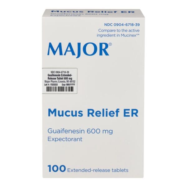 Major® Guaifenesin Cold and Cough Relief