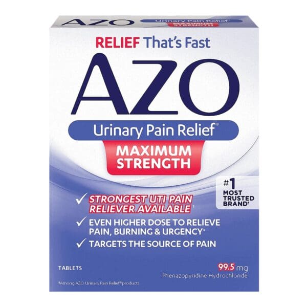 AZO® Maximum Strength Phenazopyridine Urinary Pain Relief