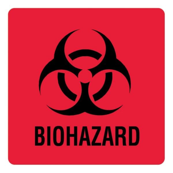 UAL™ Biohazard / Symbol Pre-Printed Label