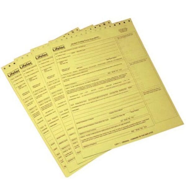 Lifeloc Technologies - FORMS NON DOT 100/EA 100/EA