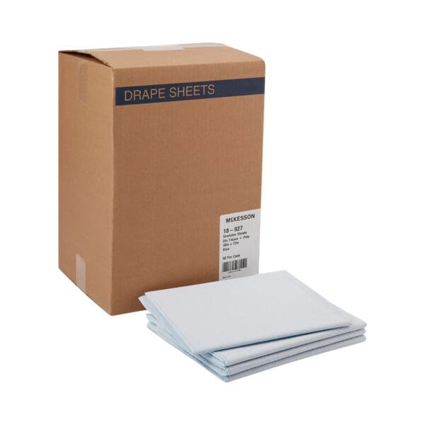 McKesson Blue Flat Stretcher Sheet