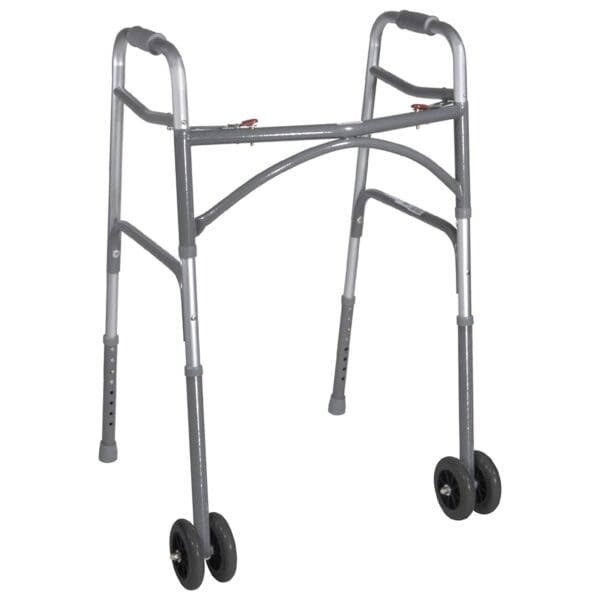 McKesson Bariatric Folding Walker w/ Wheels