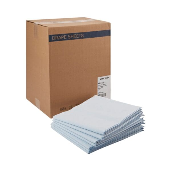 McKesson Blue Flat Stretcher Sheet