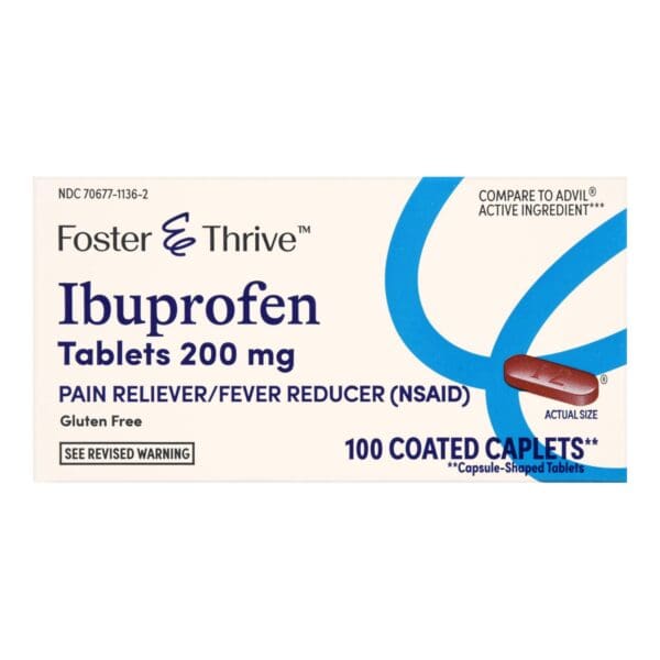 Foster & Thrive™ Ibuprofen 200 mg Coated Tablets