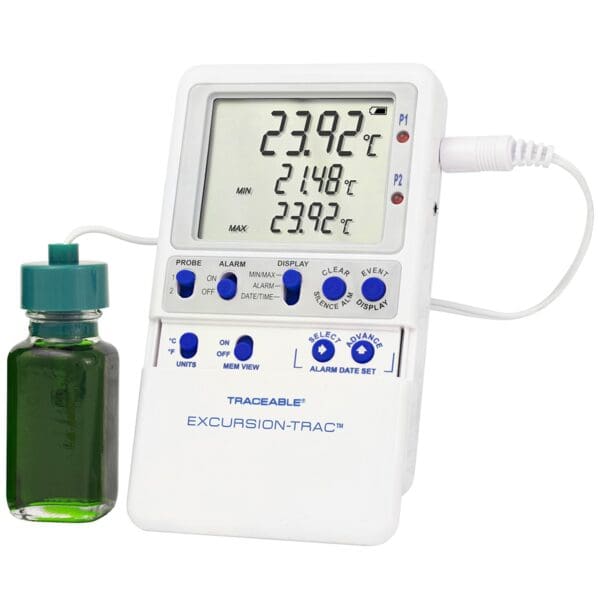 Traceable® Excursion-Trac™ Fridge-Freezer Thermometer w/ Alarm & Datalogger