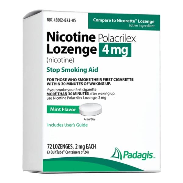 Padagis® Stop Smoking Aid Lozenges 4 mg Mint