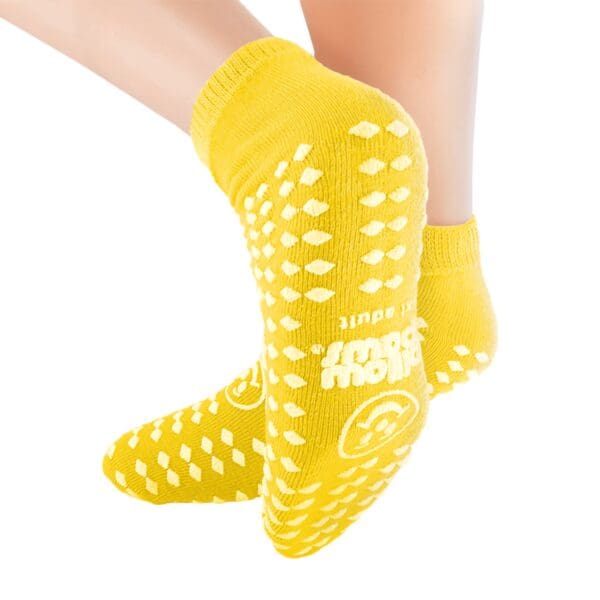 Pillow Paws® Yellow Risk Alert® Terries™ Slipper Socks