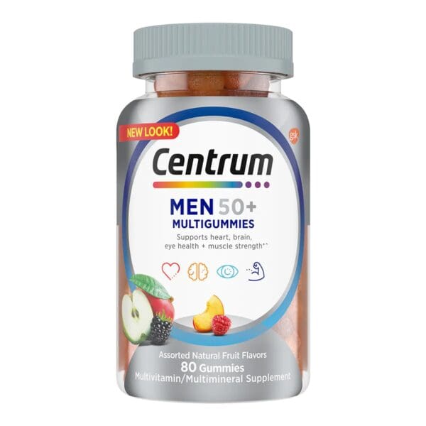 Centrum Men 50+ MultiGummies Assorted Natural Fruit Flavors