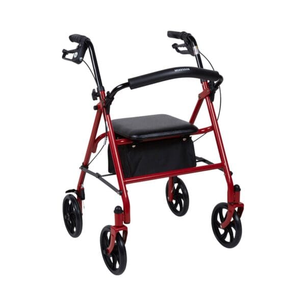 McKesson Folding Steel Four-Wheel Rollator