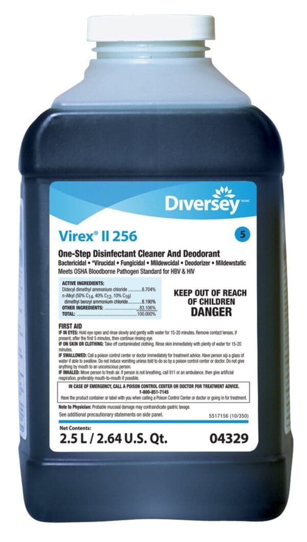 Diversey™ Virex® II 256 Surface Disinfectant Concentrate