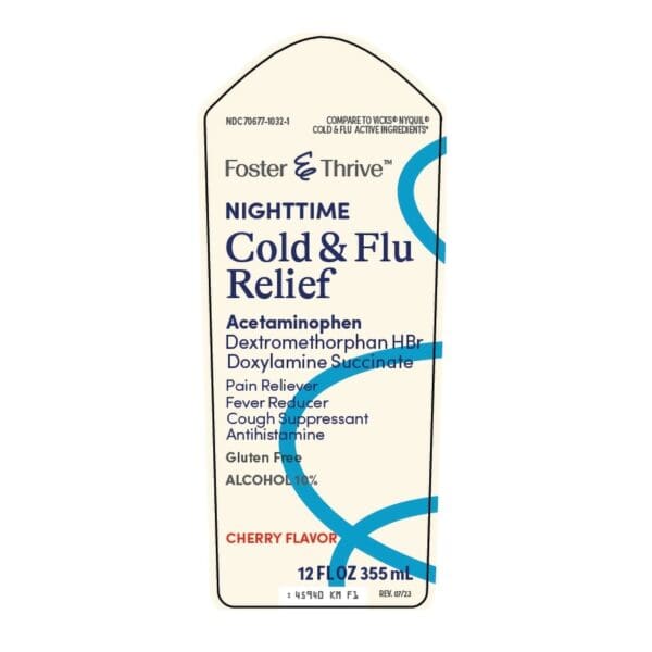 Foster & Thrive™ Nighttime Cold & Flu Liquid Relief