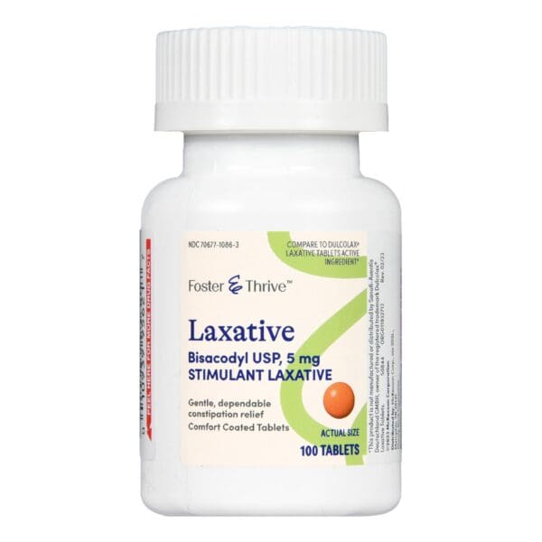 Foster & Thrive™ Laxative Bisacodyl USP 5 mg Tablets