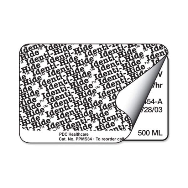 PDC® Identi-Hide™ Protection Label