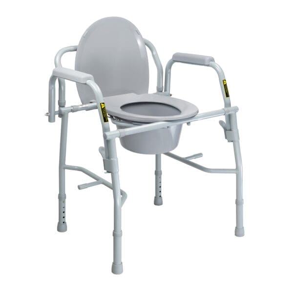 McKesson Non-Folding Steel Frame Commode Chair