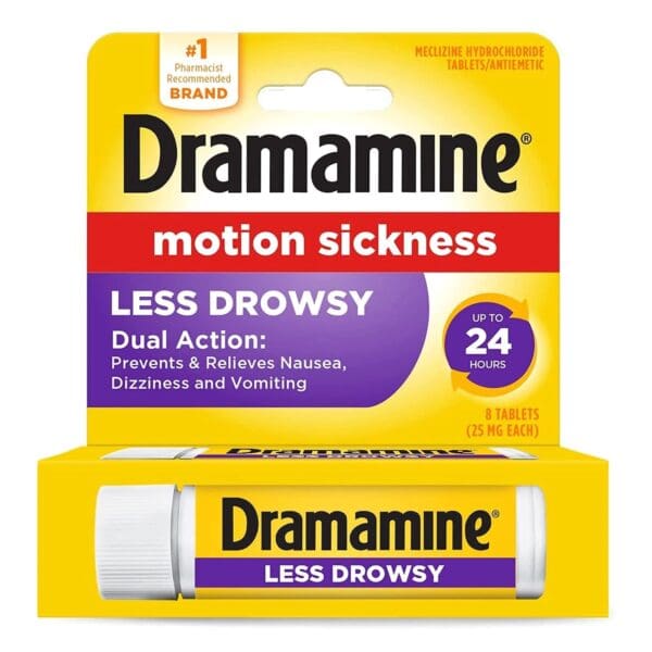 Dramamine® Motion Sickness Meclizine Antiemetic Less Drowsy Tablets