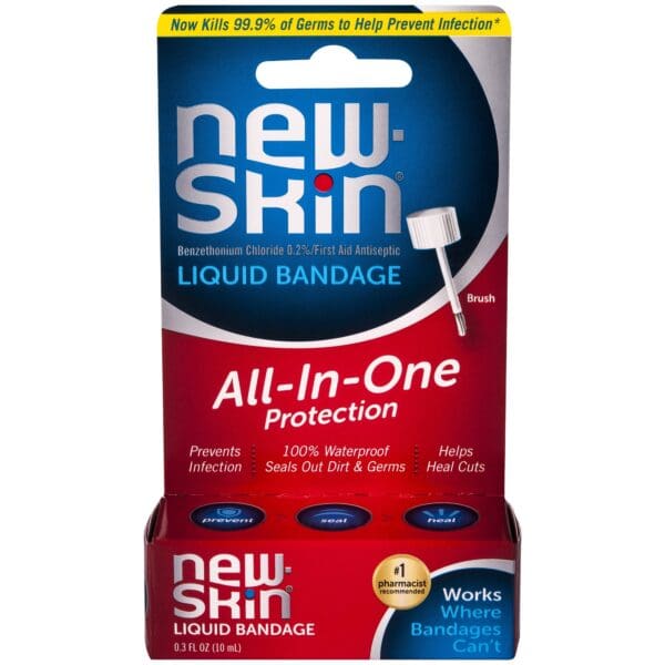 new-skin® Benzethonium Chloride 0.2% First Aid Antiseptic Liquid Bandage