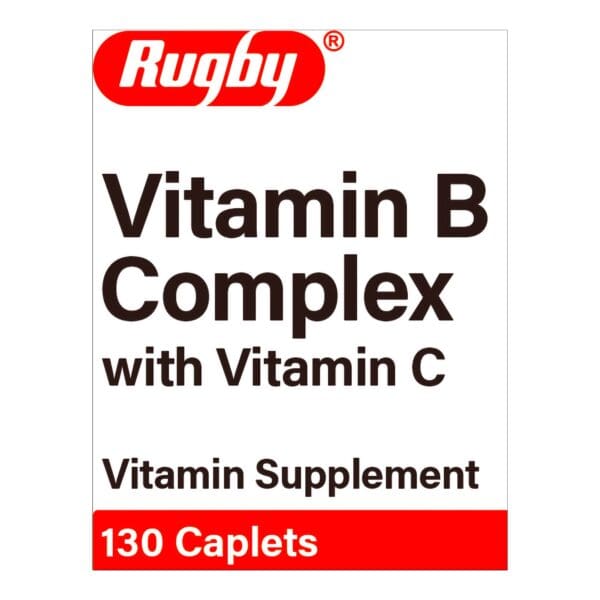 Rugby® Vitamin B Complex with Vitamin C (Ascorbic Acid) Multivitamin Supplement
