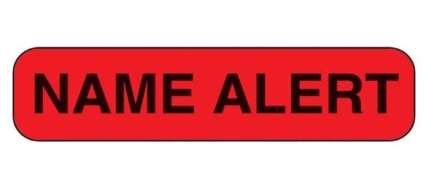 Barkley® Name Alert Advisory Label
