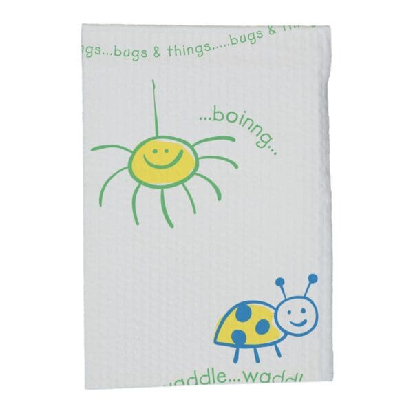 Tidi Products - TABLE PAPER 14" CRP BUGS 6/CS 125' GRN/BLU/YLW