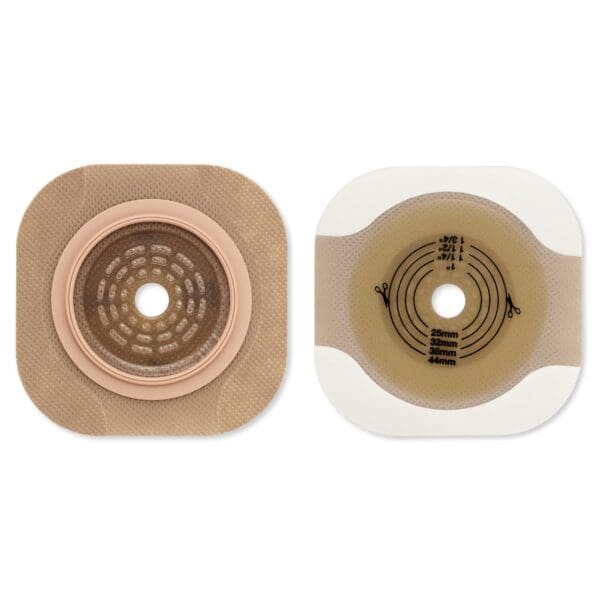 New Image™ Flat CeraPlus™ Ostomy Barrier with Tape Borders