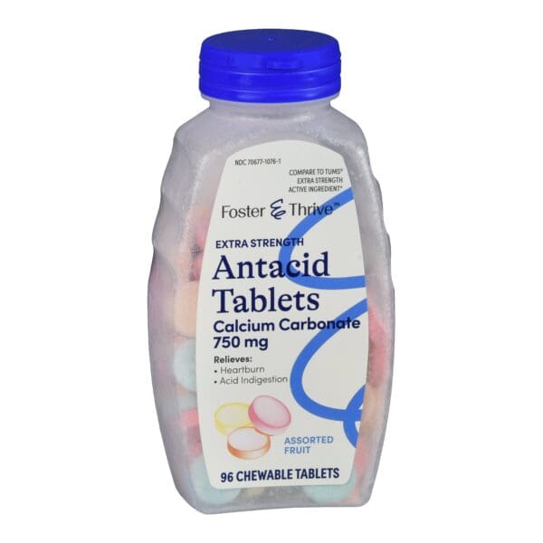Foster & Thrive™ Extra Strength Antacid Calcium Carbonate Chewable Tablet