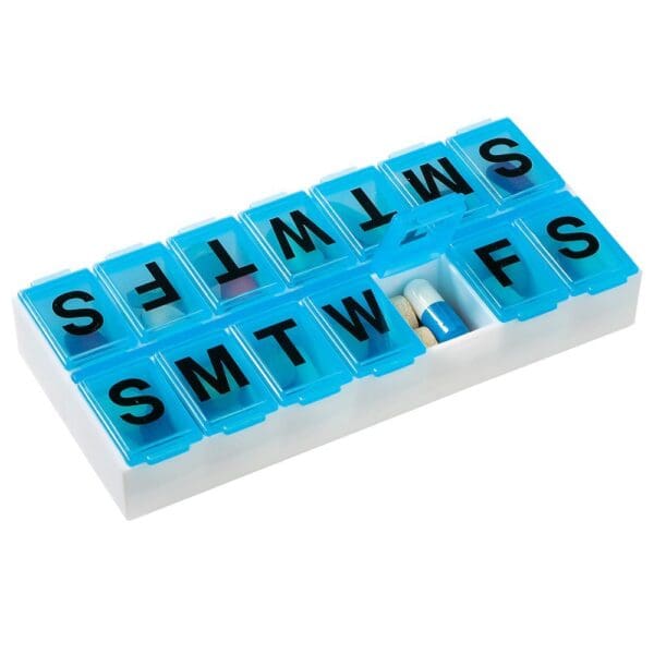 Apothecary Products® 14 Day Two Dose Pill Organizer