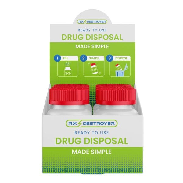 Rx Destroyer™ Drug Disposal Pouch for use with Pharmaceutical Disposal System